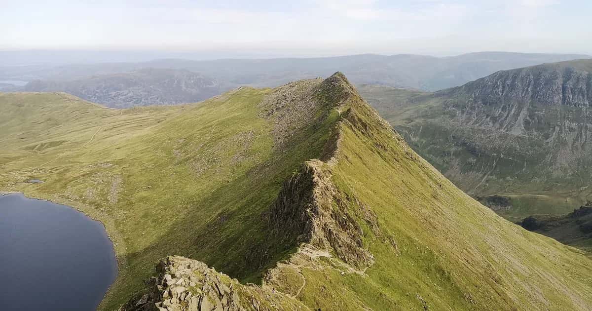 Helvellyn trail view